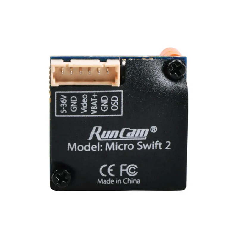 RunCam Micro Swift 2 600TVL 1 мм/2 3 мм NTSC/PAL режим FOV 160/145 градусов 1/3 ''CCD FPV камера со