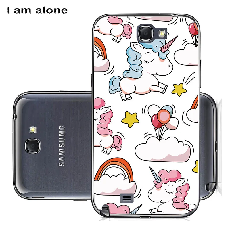 Чехлы для телефонов I am alone для samsung Galaxy Note 2 II N7100, 5,5 дюймов, жесткий пластиковый пакет, Модный Цветной Чехол для мобильного телефона - Цвет: PC HH42