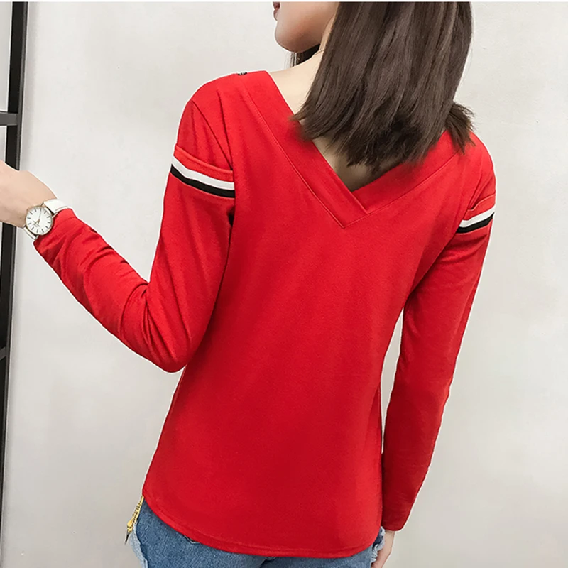 Plus Size T Shirt Long Sleeve T-Shirt Femme 2018 Vintage Christmas Tshirt Women Funny V-Neck Womens Clothing Camisetas Mujer Plus Size T Shirt Long Sleeve T-Shirt Femme 2018 Vintage Christmas Tshirt Women Funny V-Neck Womens Clothing Camisetas Mujer