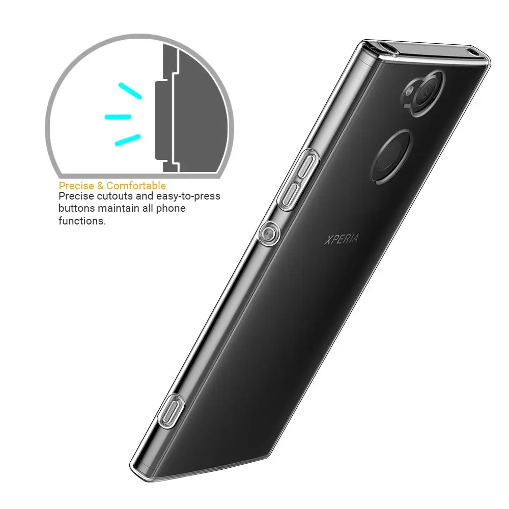 Ультратонкий прозрачный силиконовый мягкий ТПУ защитный чехол для sony Xperia XA XA1 XA2 U1tra Plus M5 Z5 XZ 2 3 чехол для задней панели телефона