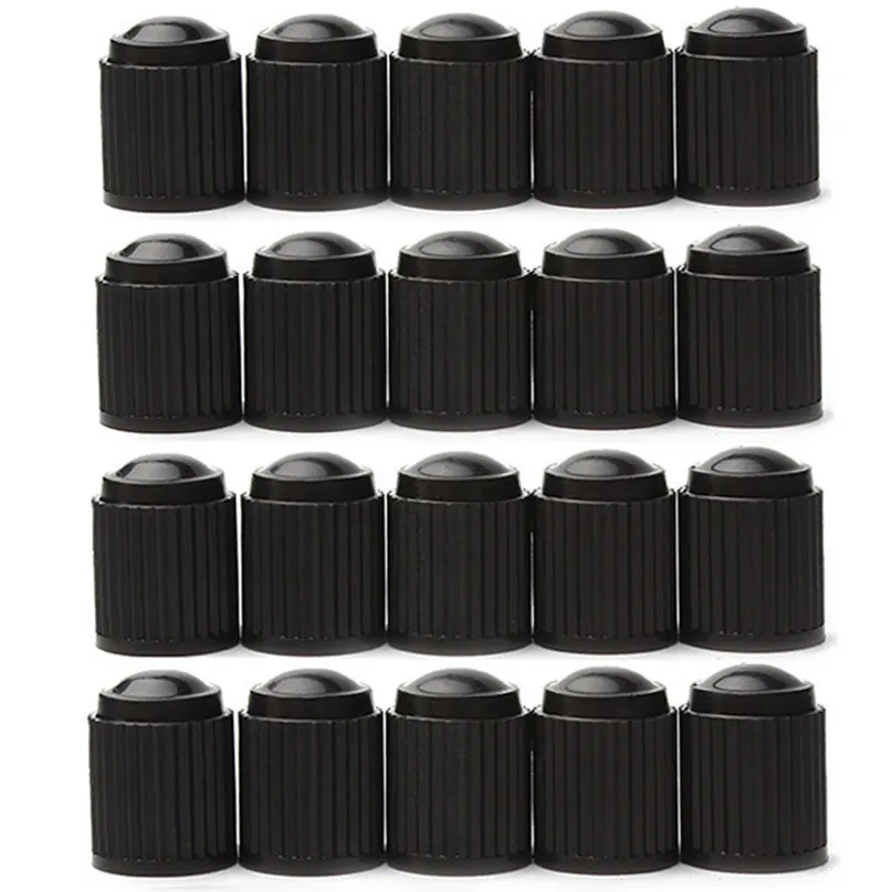 200pcs Spare Black Plastic Motorcyle Bicycle Car Tyre Tire Valve Dust Cap Cover wheel caps bicycle accessories #2M22 (1)