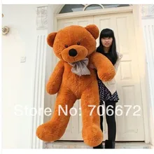 Мягкий темно-коричневый плюшевый мишка 200 см кукла 78 дюймов игрушка подарок wb8462