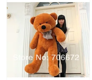 

New stuffed dark brown teddy bear Plush 200 cm Doll 78inch Toy gift wb8462