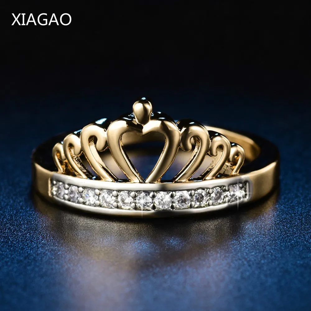 XIAGAO винтажное роскошное ювелирное изделие для женщин медное кольцо Женская