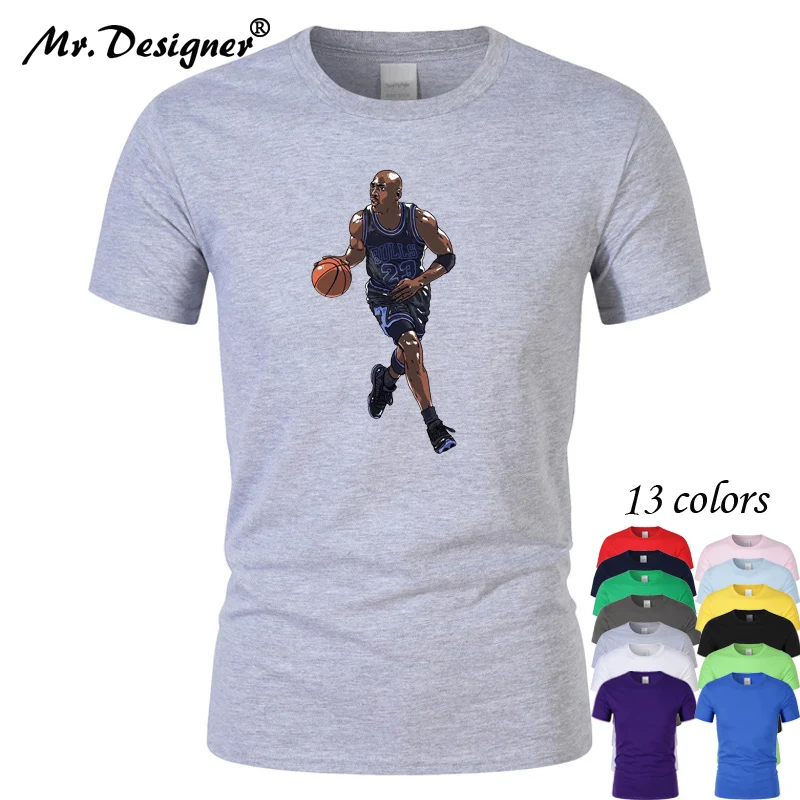 

2019 new Michael Jordan High Quality Casual Unisex T shirt men Clothing 100% cotton hip hop T Shirt women Short Sleeve CT06068