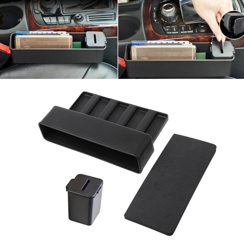 

Car Seat Gap Catcher Storage Box Organizer Coin Console Side Pocket