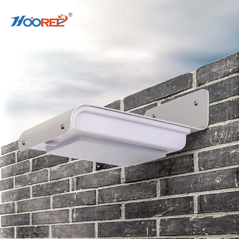 

HOOREE Solar Outdoor Wall Lamps Porch Lights PIR Motion Sensor Garden lamp Night Security Wall light Waterproof IP65