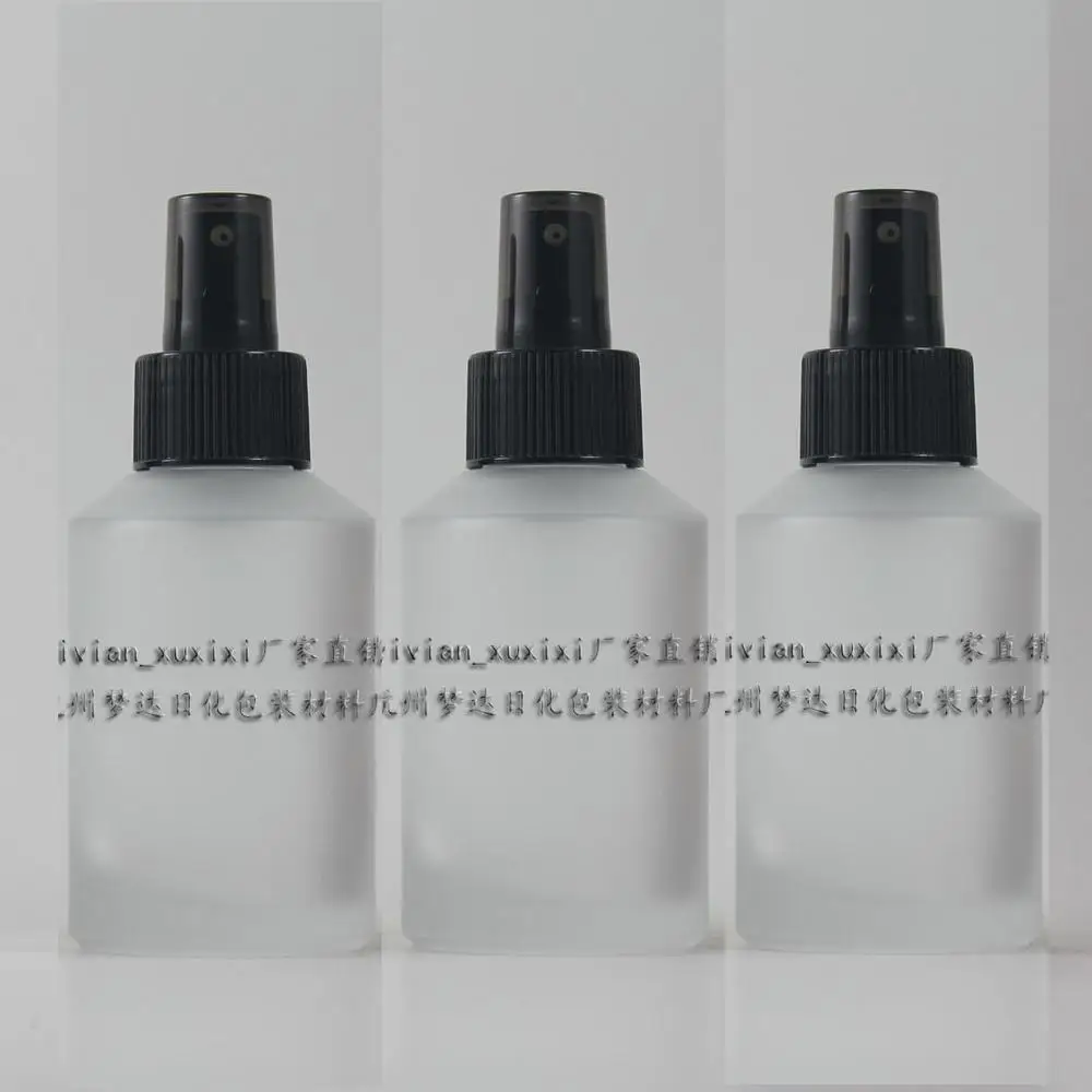 Download 125ml clear/transparent frosted Glass lotion bottle with ...