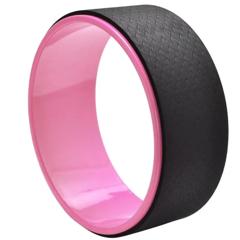 TPE Yoga Circle Professional Waist Shape Bodybuilding Fitness Pilates Gym Fitness Workout Yoga Back Training Wheel Tools