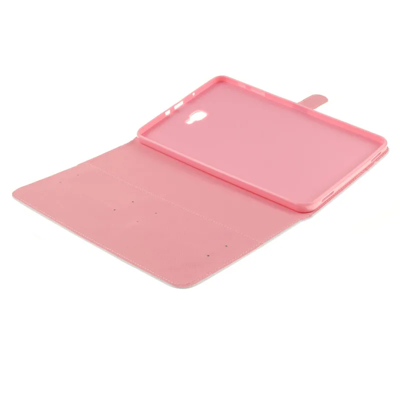 Luxury 2 Leavies PU Leather Case for Samsung Galaxy Tab A 10.1 2016 Case  T585 T580 T580N Case Stand Flip Wallet Tablet Cover (64)