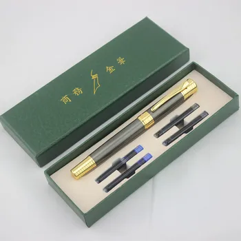 

High Quality Iraurita Fountain Pen Luxury canetas Full Metal Golden Clip Pens Writing Stationery Office School Supplies