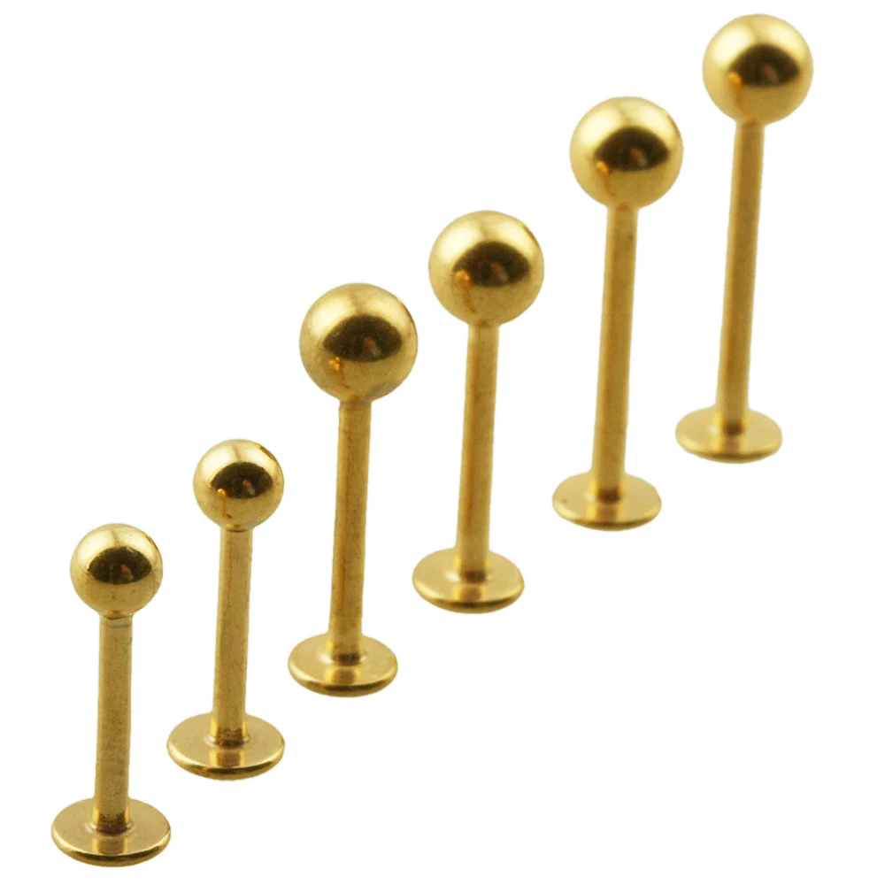 Серьга гвоздик из хирургической стали 316L ювелирное изделие для пирсинга губ