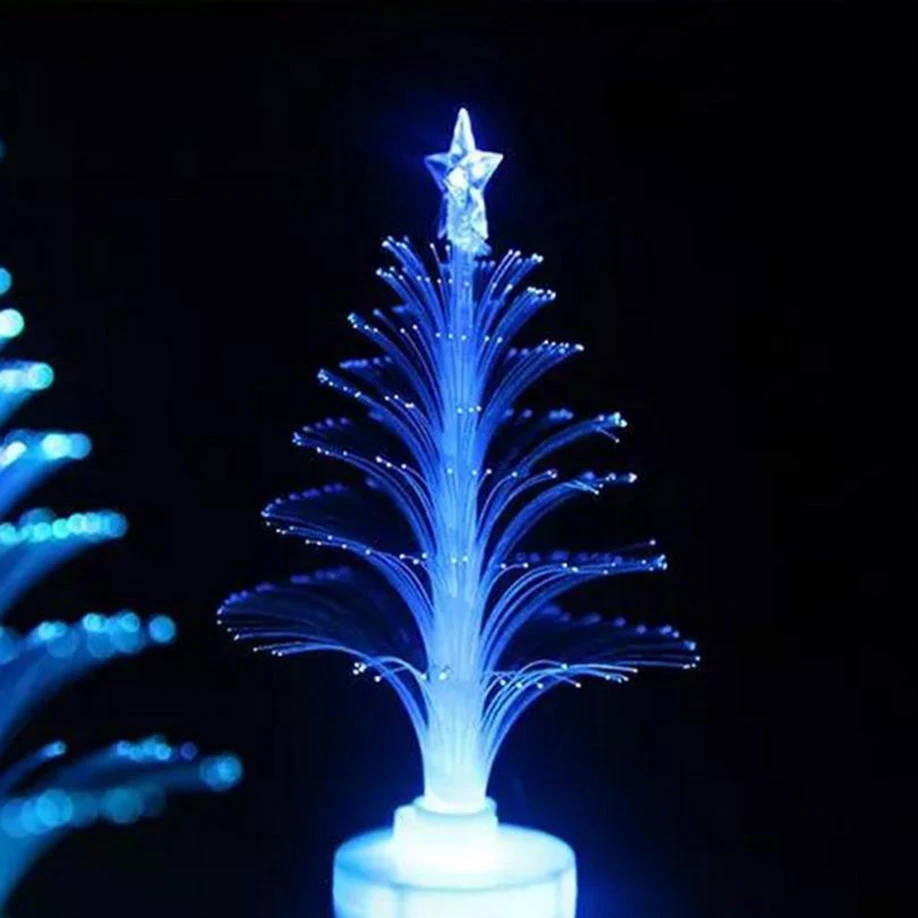 Оптическое волокно светодиодный праздник деко Compuda Рождественская елка изменение цвета светодиодный ночник украшение дома для детей