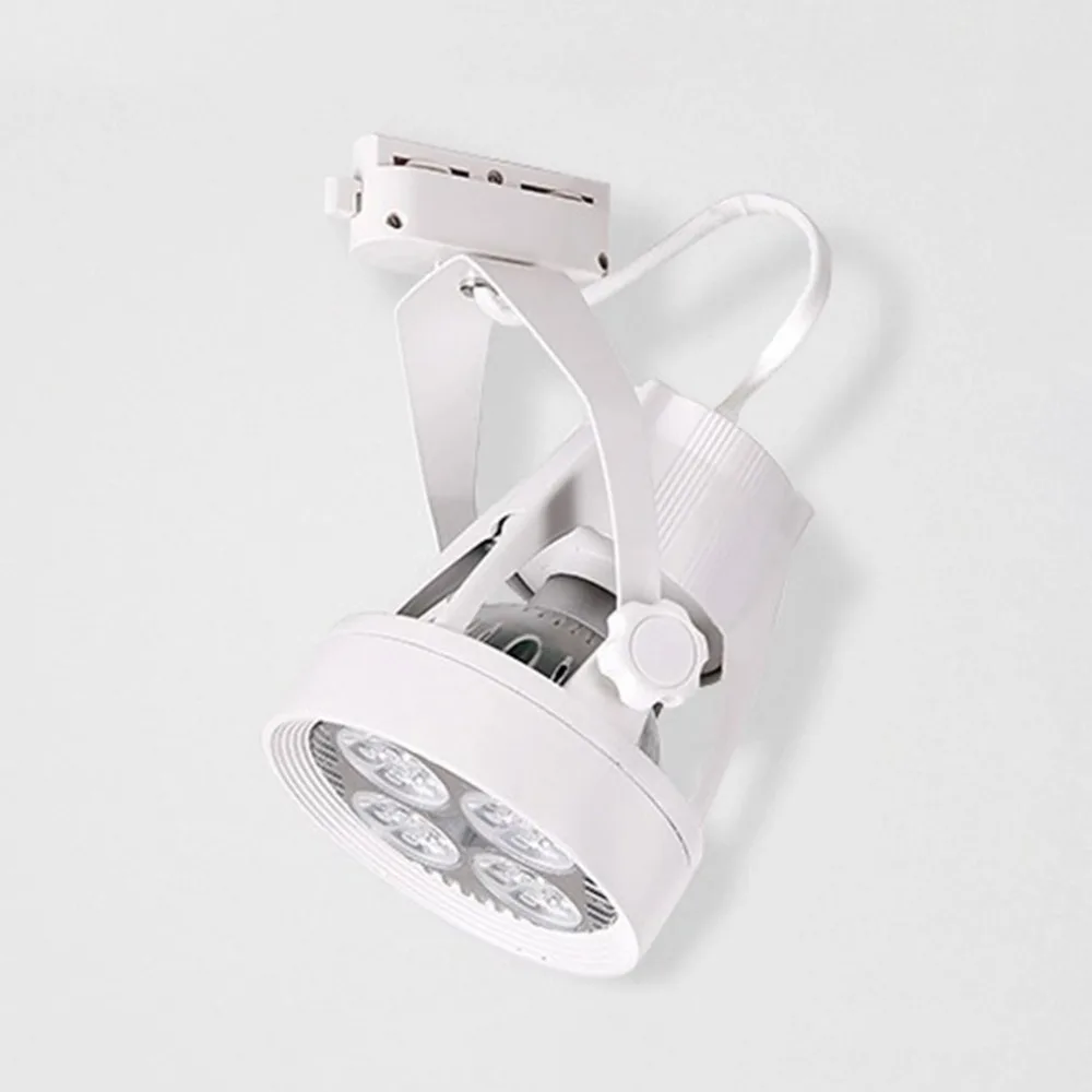 35W 24 LED Track Light With Fan Rail Spot Light Clothes Shop Lamp