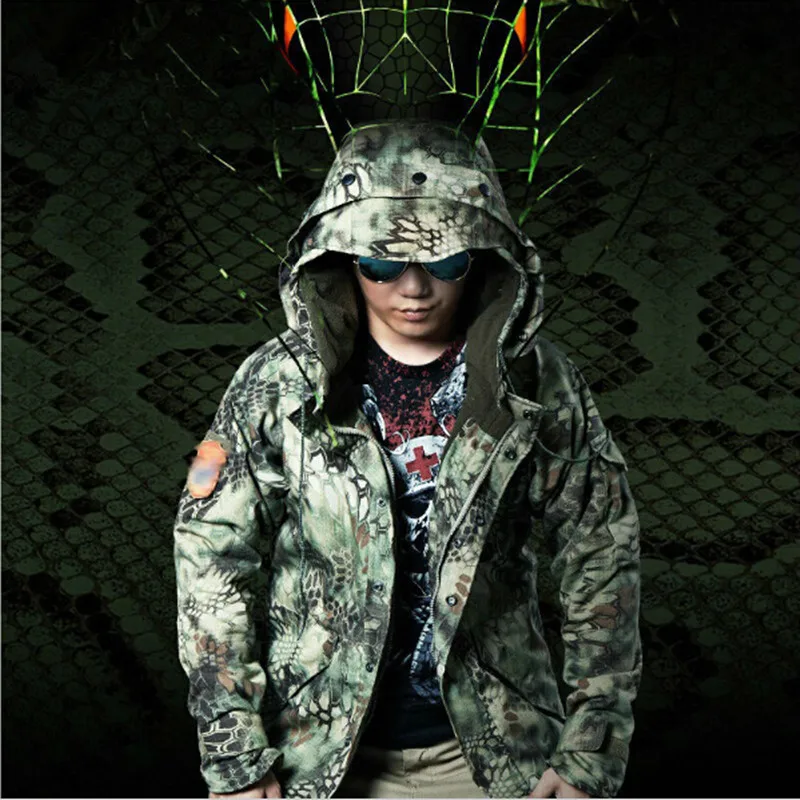 Армейская военная одежда для фанатов Cobra G 8 Python камуфляжное пальто тактическая