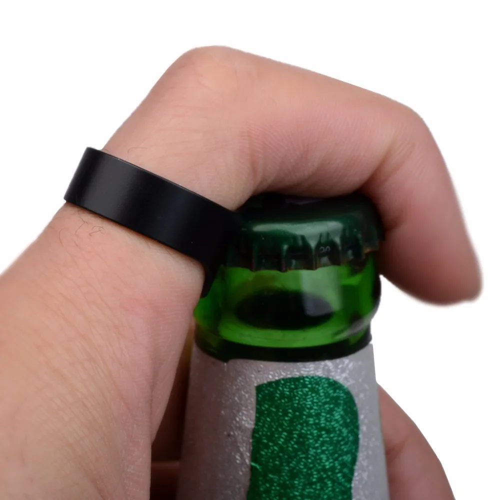 Opener Bottle Ring Black Menin Rings from Jewelry & Accessories on
