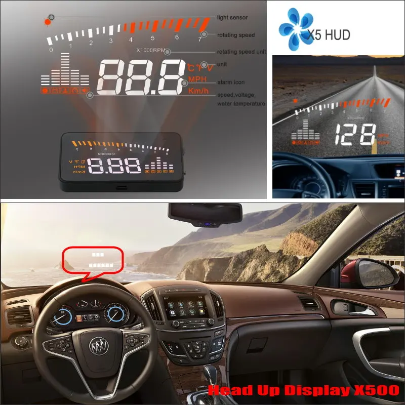 For Buick Lacrosse / Regal / Verano 2015 2016 Car Head Up Display Saft