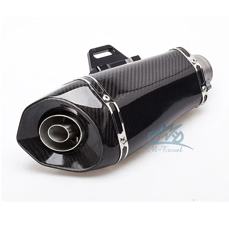 Universal 36-51mm de escape de la motocicleta escapar modificado Scooter de fibra de carbono silenciador de escape de z900 ktm390 zx6r s1000rr R3