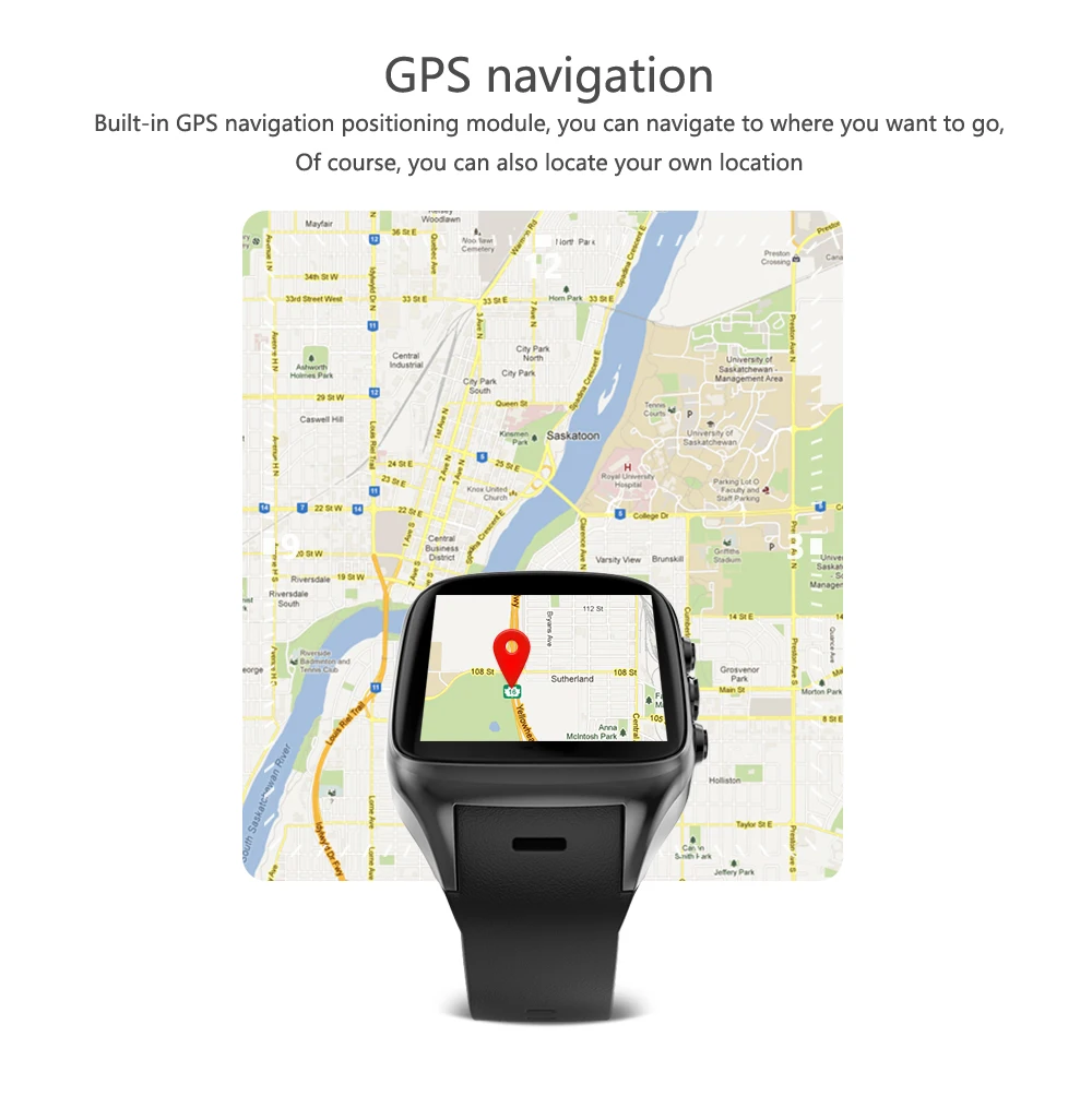  8GB ROM WiFi Smart Watch support APP download internet men women 3G net Wristwatch SIM Card Camera 