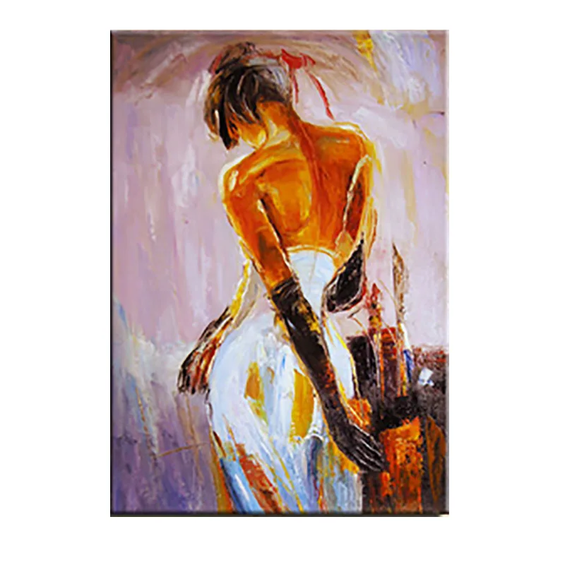 

Large Feautiful Nude-Sexy Girl Portrait Modern Abstract Oil Painting On Canvas For Bedroom Living Room Wall Art Home Decoration