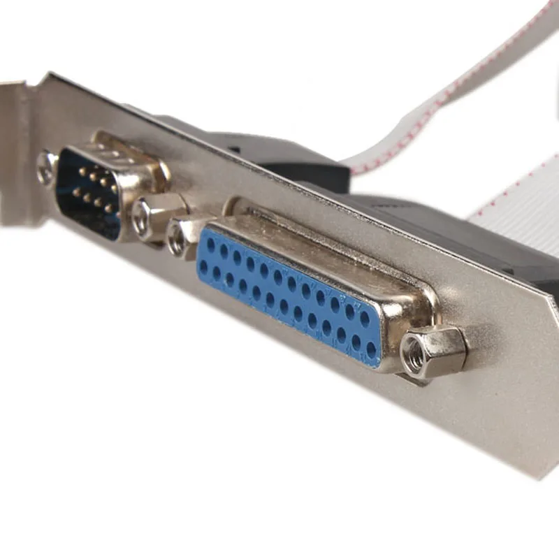 Для PCI Slot Header Serial DB9 Pin COM с параллельным DB25 LPT кабелем кронштейном для