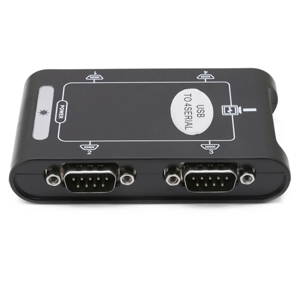 9pin USB 2,0 4 порта RS232 последовательный DB9 контроллер COM Разъемы адаптер Hub