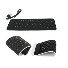 VOBERRY портативная силиконовая клавиатура Гибкая Водонепроницаемая силиконовая мини игровая клавиатура для Планшетные ноутбуки