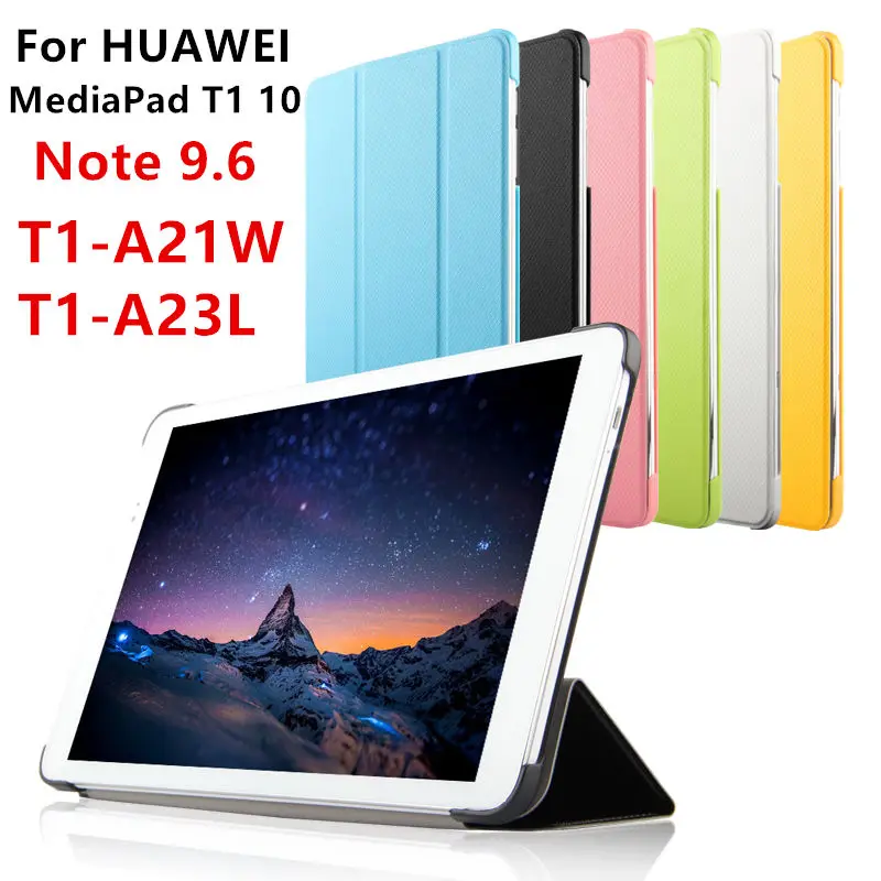 Case PU For Huawei MediaPad T1 10 Protective Smart cover Leather Tablet For HUAWEI Note 9.6 T1