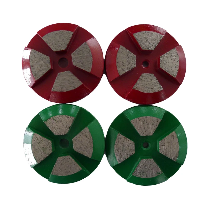 RIJILEI 12 PCS 80mm Metal diamond grinding cup wheel 3inch Diamond Grinding Disk for Concrete Floor grinder Grinding shoes T40B