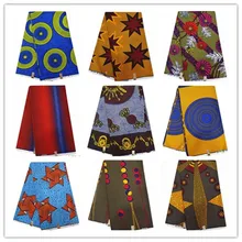 Анкара Африканский принт полиэстер воск Африканский принт ткань Анкара африканская вощеная ткань принтом 1401