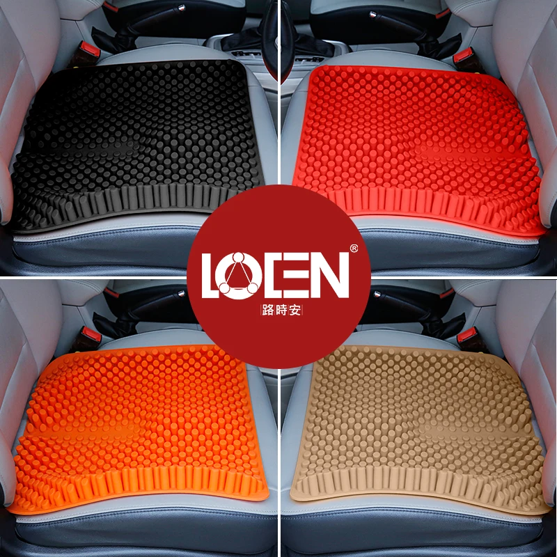 LOEN الصيف تنفس 3D السيليكا جل وسادة مقعد الجلد ودية بساط التدليك ل سيارة ، كرسي مكتب المنزل مقعد أريكة السيليكا هلام سادة