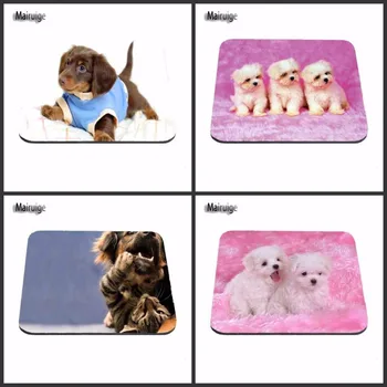 

Lovely Playful Dogs Puppy Face Bubbles Customized Computer Notebook Mouse Mat Druable Resistant Dirt 18x22cm And 25*20Mouse Pad