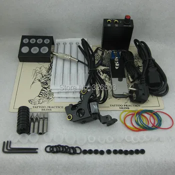 

One Tattoo Machine Mini Power Needles Tips Beginner Kit Set Supply TKS119