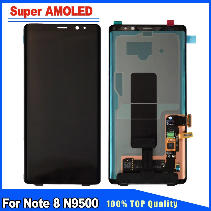

100% Tested 6.3 " Super AMOLED Quality For Samsung Galaxy Note 8 N9500 LCD Display Touch Screen Assembly Replacement Part