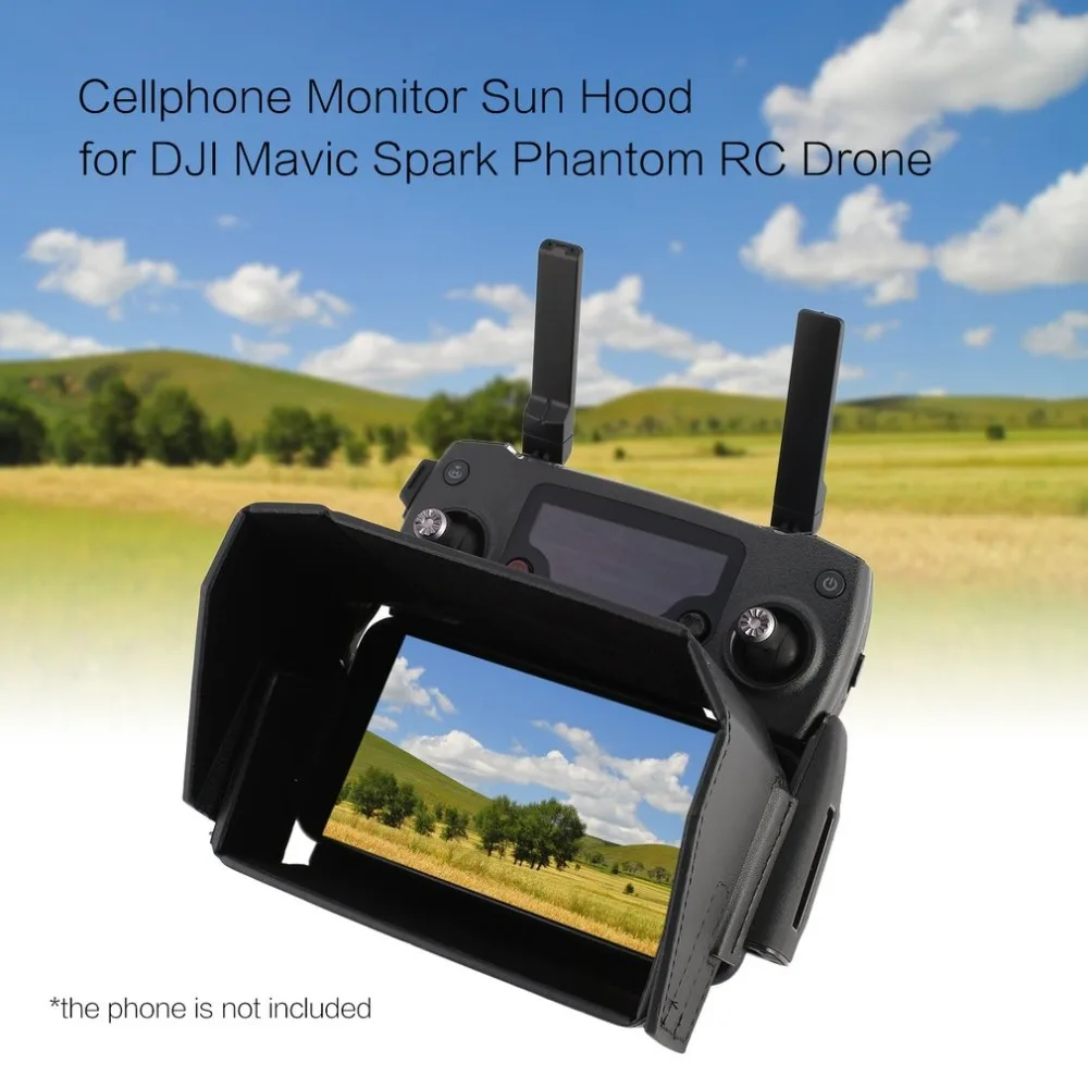 Солнцезащитный козырек от солнца для мобильного телефона, Солнцезащитная Крышка для DJI Mavic Spark Phantom RC FPV Drone, совместимый с 4,7-5,5 дюймовым мобильным телефоном