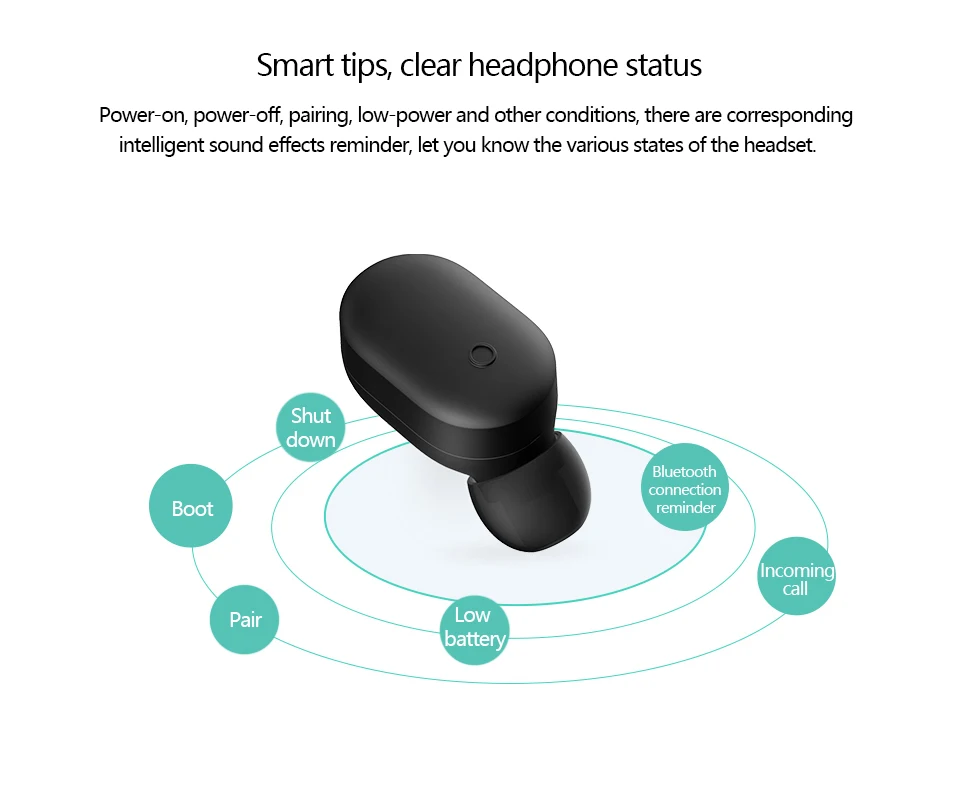 Original Xiaomi Mi Bluetooth Headset Mini Bluetooth 4.1 Wireless Earphone (11)