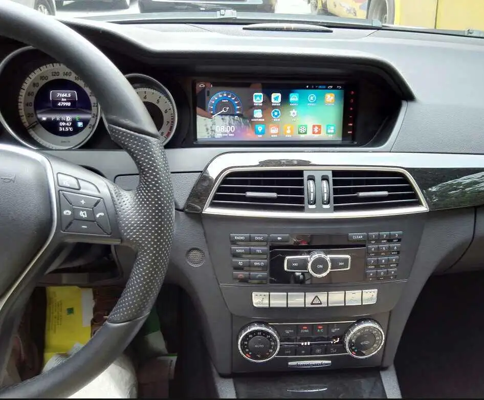 Discount IPS 2GB Ram 32G Rom 8.8inch Android 7.1 Car DVD Gps For Benz C180  C204 2011-2014 Vedio Audio Monitor Head Unit Stereo Media 1