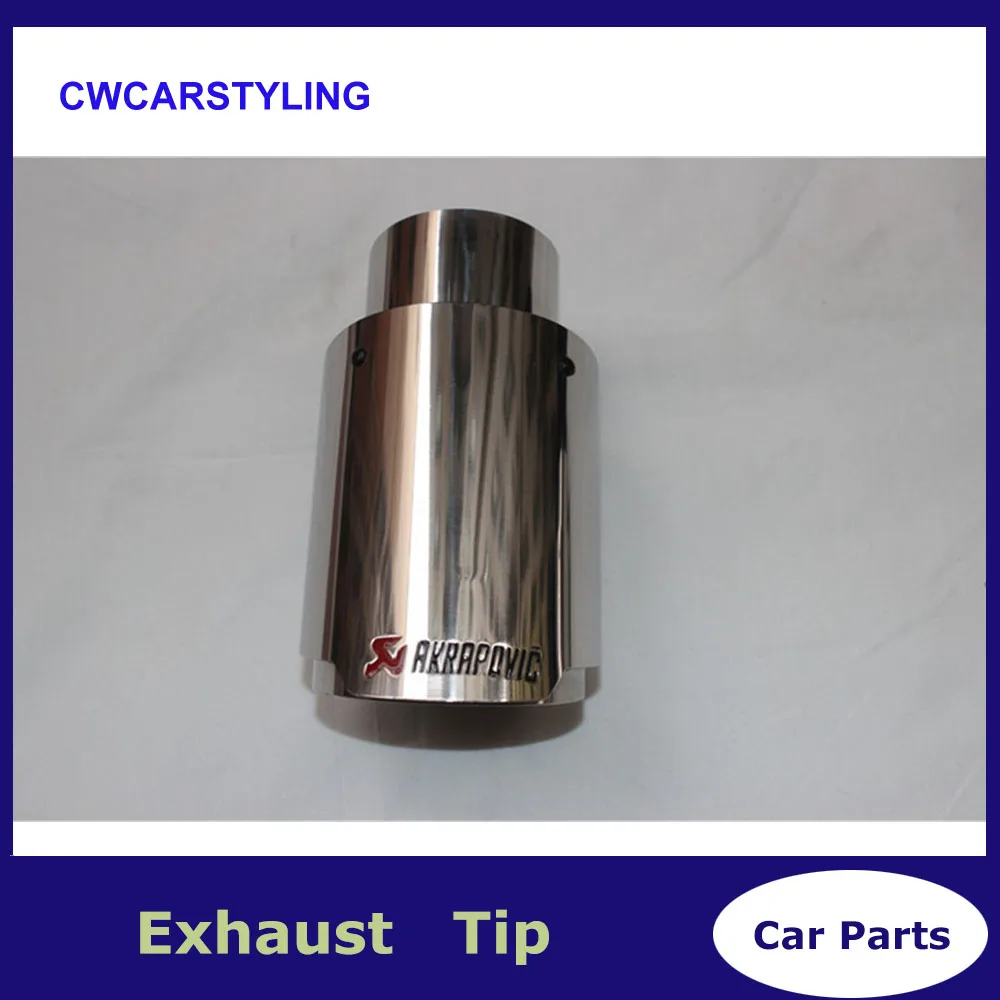 

Top Quality Newest Style Ak Exhaust tips stainless steel universal exhaust system end pipe+car exhaust tip 1 piece