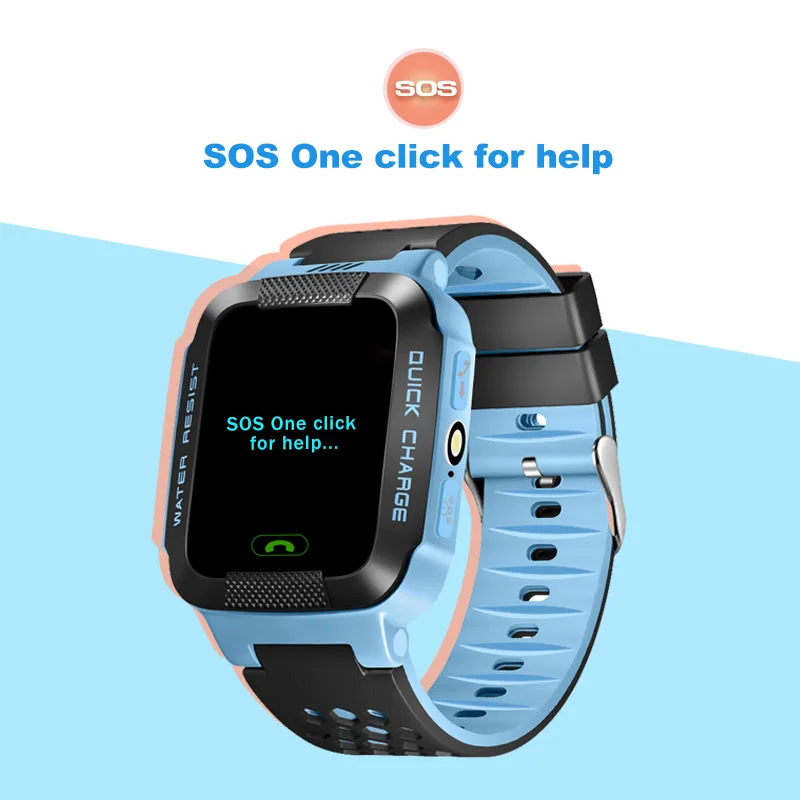 Смарт часы Детские с GPS SOS ответить на звонок освещение G21 телефоном Android героями