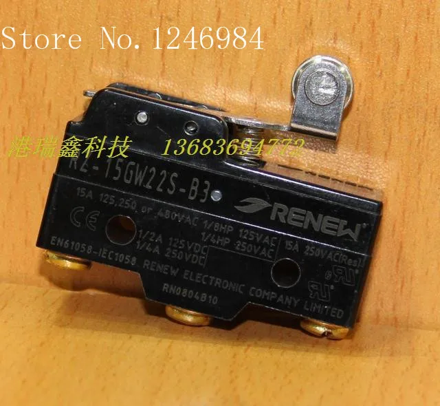 [SA]Electronic switch micro Bluebird large travel limit reset RZ-15GW22S-B3--20pcs/lot | Обустройство дома