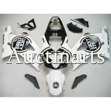 

For 2004 - 2005 Suzuki GSXR600-750 Injection Motorcycle Fairing 2004 - 2005 Plastic Complete Cowling Lucky Strike White Black