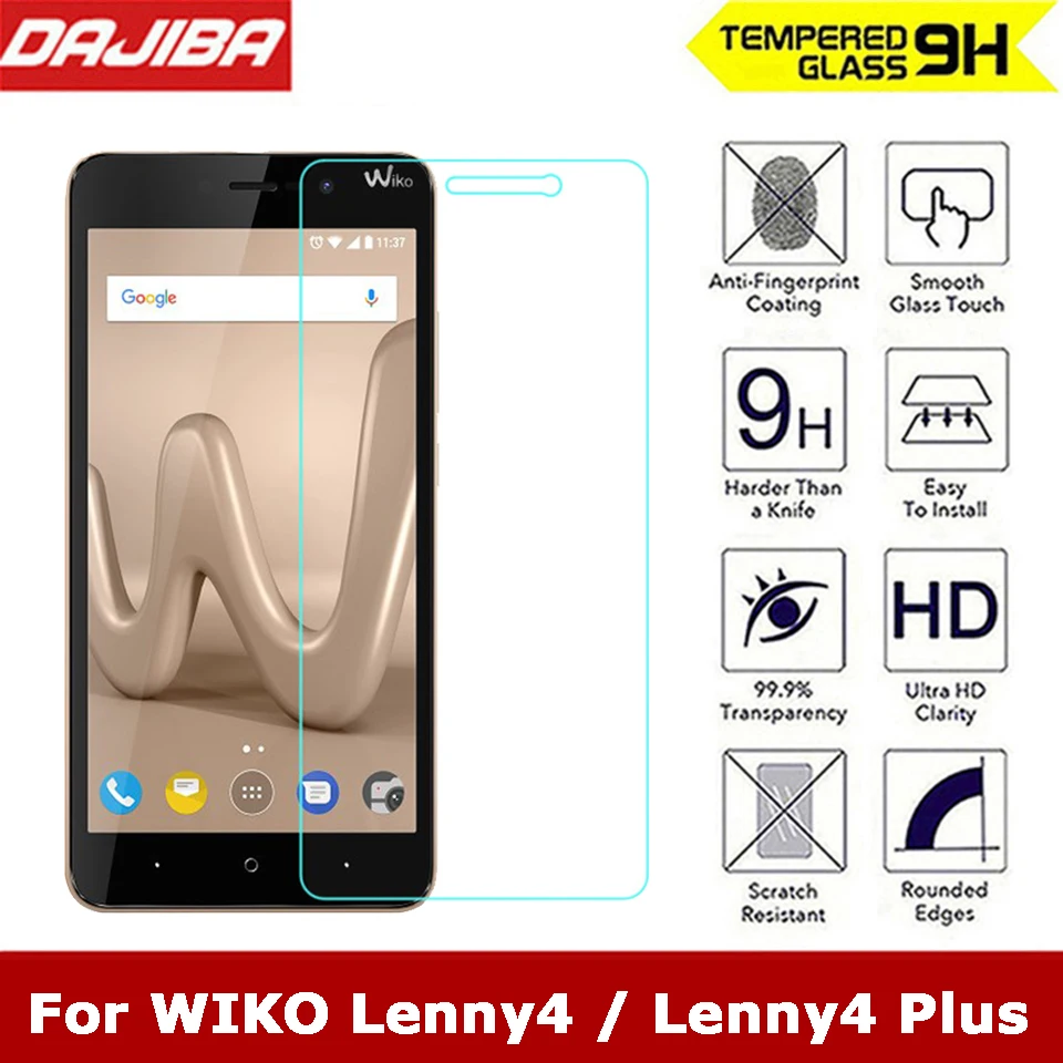 

9H Tempered Glass Scratch Proof for Wiko Lenny 4 Plus Glass Ultra-thin Screen Protector Film For Wiko Lenny4 Lenny4 Plus Glass