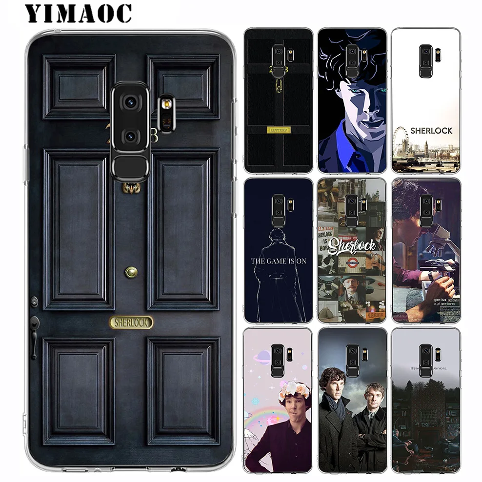 YIMAOC Sherlock Holmes Soft Silicone Case for Samsung Galaxy A5 A6 Plus A7 A8 A9 2018 J3 J5 J6 J7 2016 2017 EU Version |