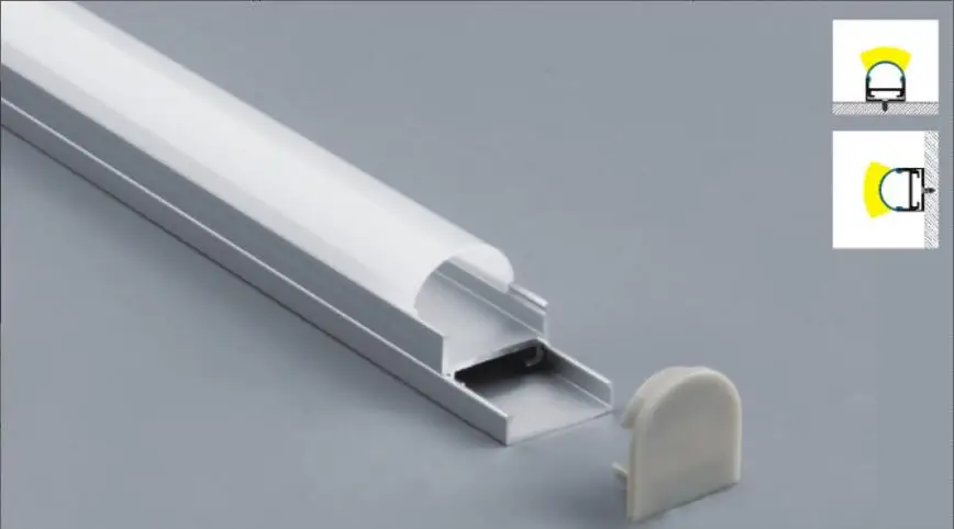 Топ Дизайн Круглая Форма led анодированный алюминиевый канал для led Гибкий Светильник полосы Сделано в Китае