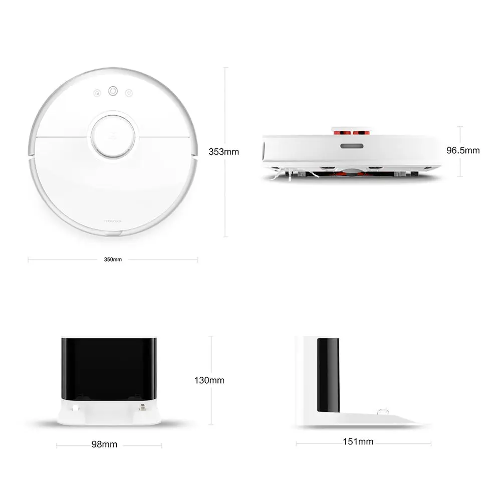  2019 Hot Roborock S50 S55 Robot Vacuum Cleaner 2 Home Automatic Sweeping Dust Sterilize Smart Plann