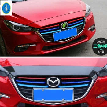 

Yimaautotrims Auto Accessory Front Grille Grill Inserts Racing Cover Trim 6 Pcs Fit For Mazda 3 AXELA Sedan Hatchback 2017 2018