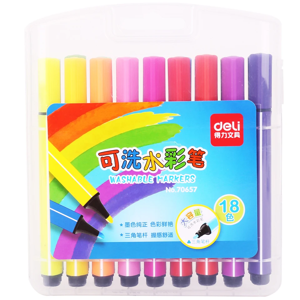 12-18 цветов Ручка искусство Рисование маркером набор цветов Детские фломастеры безопасный нетоксичный воды мойка граффити DIY маркер ручка
