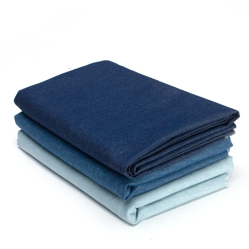 

New Arrival 50*150cm Thin 100% Cotton Blue Jeans Denim Fabric Indigo Denim Fabric for Sewing Patchwork Dress Clothes DIY Crafts