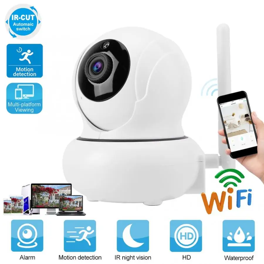 

2MP 1080P HD Wireless WIFI Smart PTZ Camera 4X Digital Zoom Home Security Monitor 2019