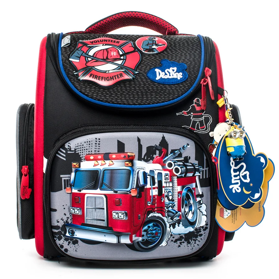 

Brand 2018 New School Bags Waterproof Orthopedic Children Backpacks for Boys Cartoon Car Schoolbag Mochila Infantil Grade 1-5